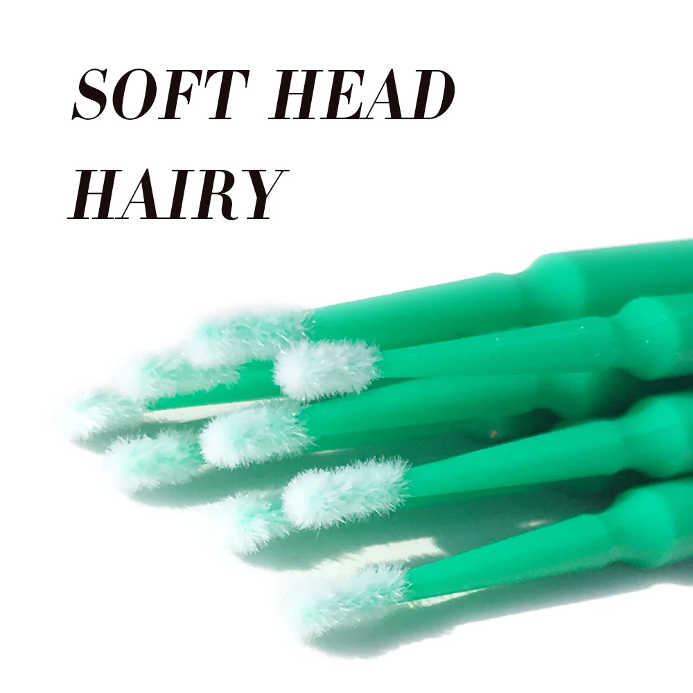 100 шт./упак. прочная одноразовая микро Кисть для макияжа индивидуальные