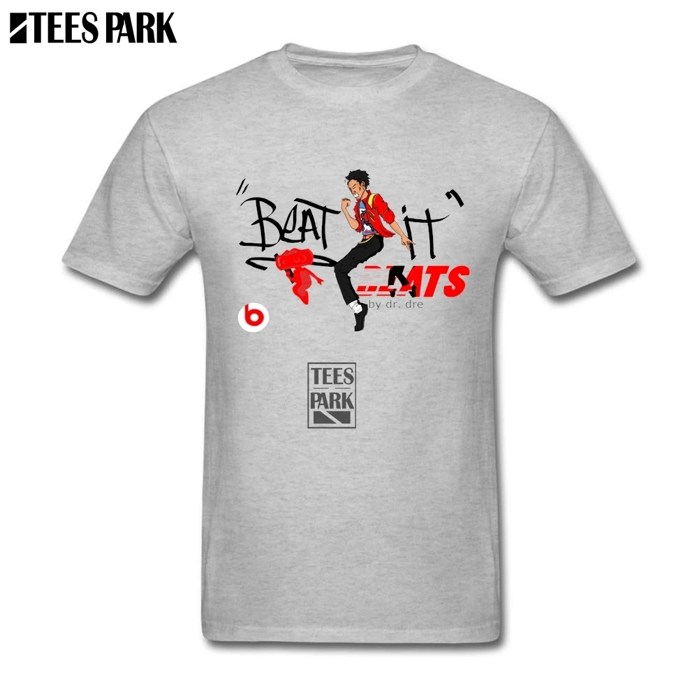 Для мужчин Майкл Джексон Beat it лучшие футболки Slim Fit короткий рукав Футболка