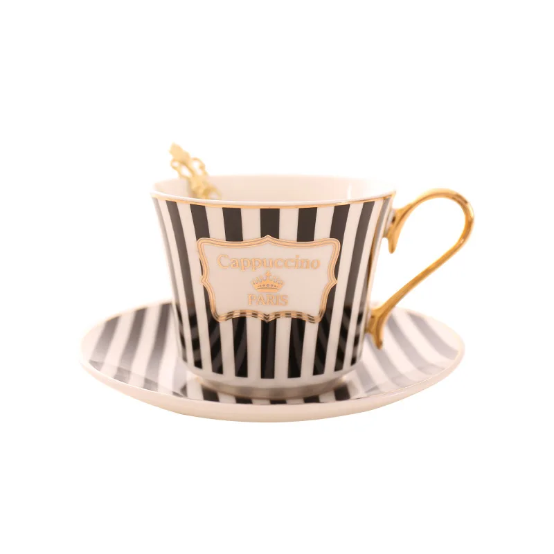 

European style palace creative Phnom Penh ceramic cup and dish set coffee shop simple and fashionable ceramic cup and dish