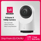YI купольная камера X 1080P HD IP фотокамера с Wi-Fi, замедленная съемка людей и животных, Совместимость с голосовым помощником
