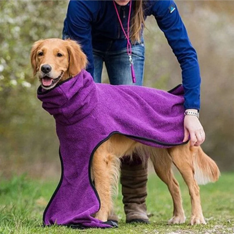 

Winter Warm Dog Clothes Thicken Fleece Sweater For Dogs Pet Puppy Coat Soft Plush Hoodies Jacket For Winter And Autumn Keep Warm