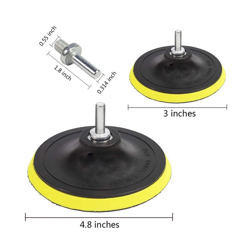 39 шт./компл. набор полировочных и полировальных подушек 5 дюймовые 3 губчатые