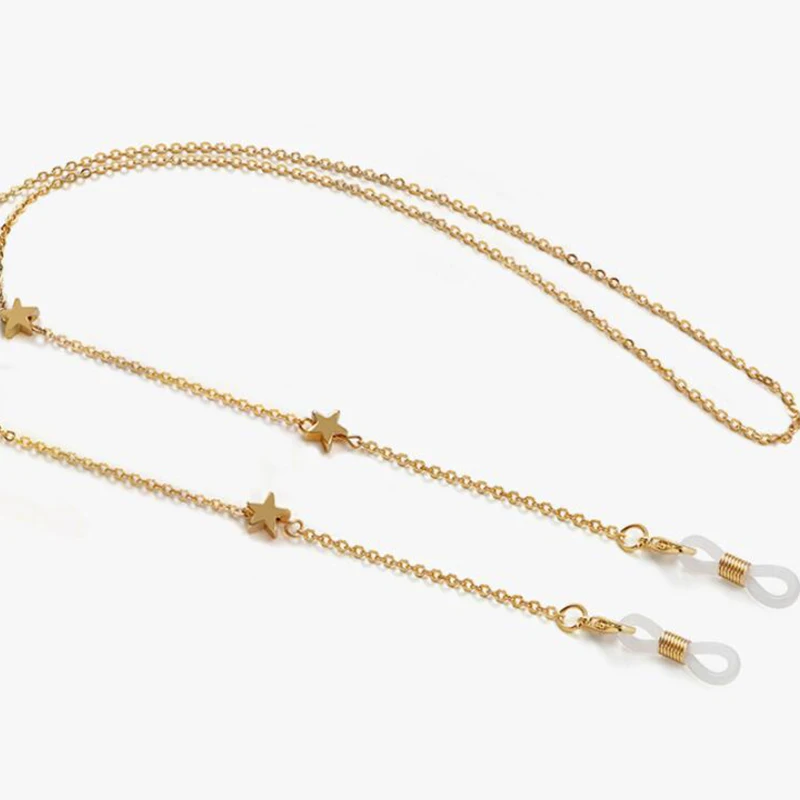 Для женщин очки цепи маска для лица с принтом в виде звезд солнечных очков