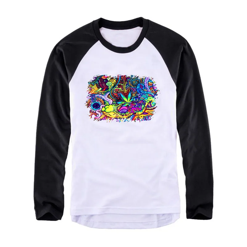 Старый рок дизайн винтажная Мода для мужчин и женщин размер реглан с длинными