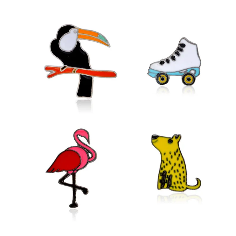 Броши с леопардовым принтом в виде животного|Значки| |