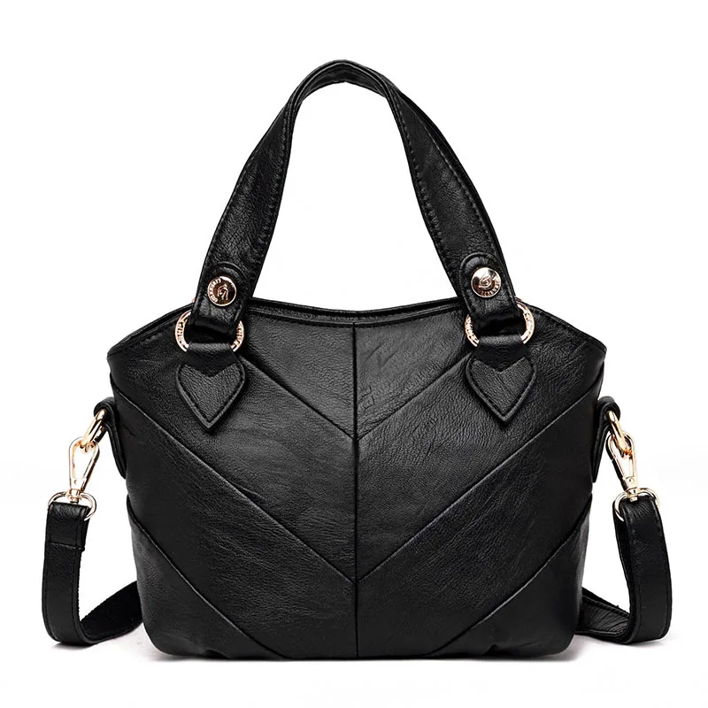 

2021 New Bag Handbag Men's Leather Cross Style Briefcase Business One Shoulder Crossbody Simple Business Bag BBQX371-BBQX374