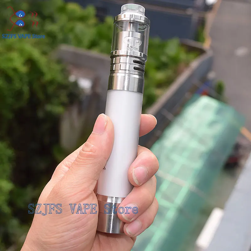

hotLED Tube Mod with qp fatality m25 rta 4ml /5.5ml ACE Chip USAGE Protection High Electrical Conductivity PC Tube 18650 battery