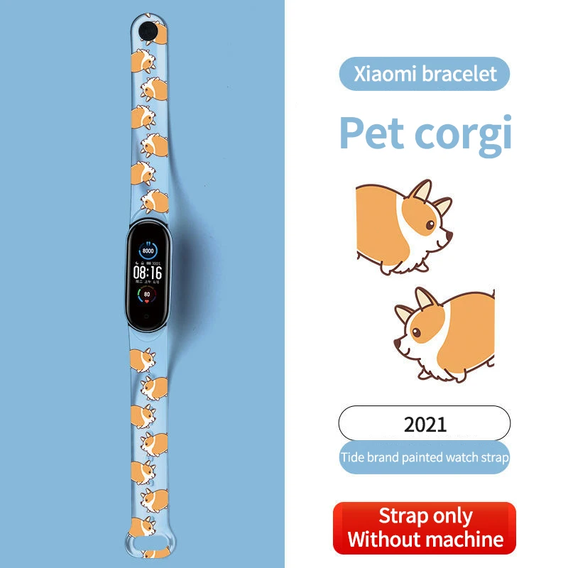 

2021 Disney Marve Strap for Xiaomi Mi Band 5 4 3 NFC Silicone Transparent Wristband Bracelet for Xiaomi Band 4 Wrist TPU Strap