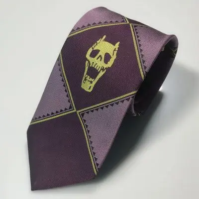Японский галстук с рисунком аниме шейный мотивом невероятных приключений Джоджо