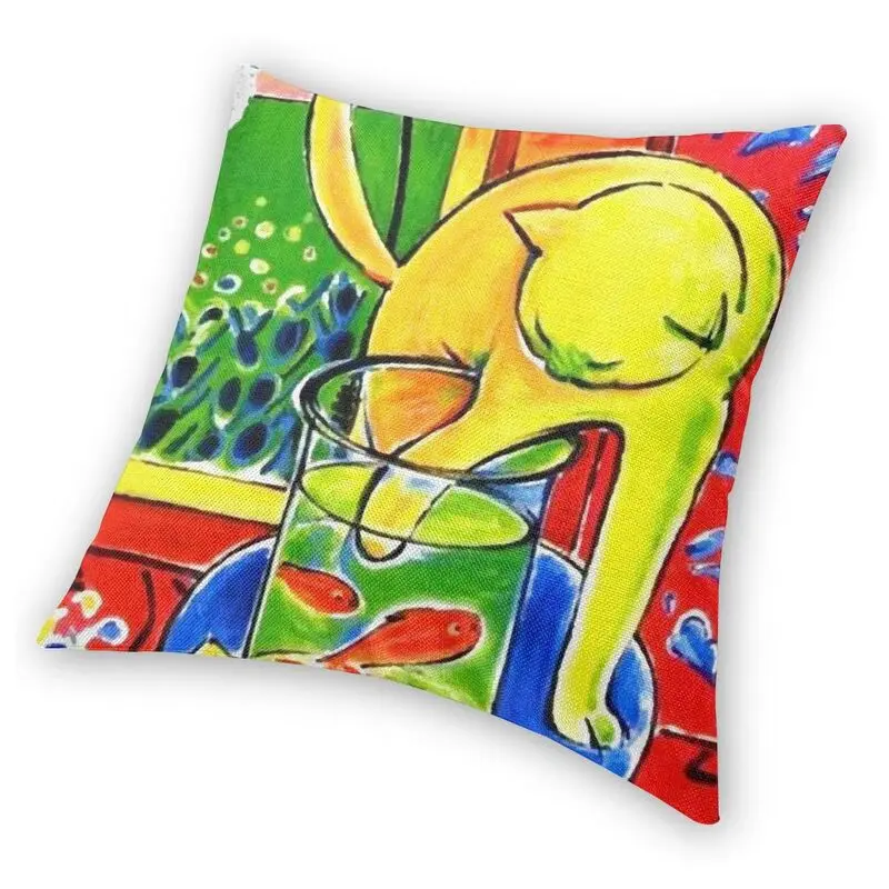 Матиссом Le Chat Aux Poissons Rouge Чехлы кошка рыб красного цвета коврик для туалета чехол