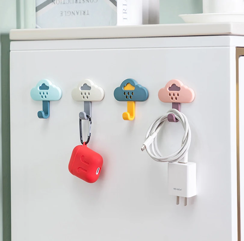 

Rainy Day Rain Hook Strong Glue Need Not Make Hole Rain Family Kitchen Bathroom Waterproof and Damp Proof Hook 2pcs