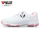 Женские кроссовки для гольфа PGM, непромокаемые, легкие, ручка пряжки, спортивные туфли со шнурками, дышащие, Нескользящие, XZ082