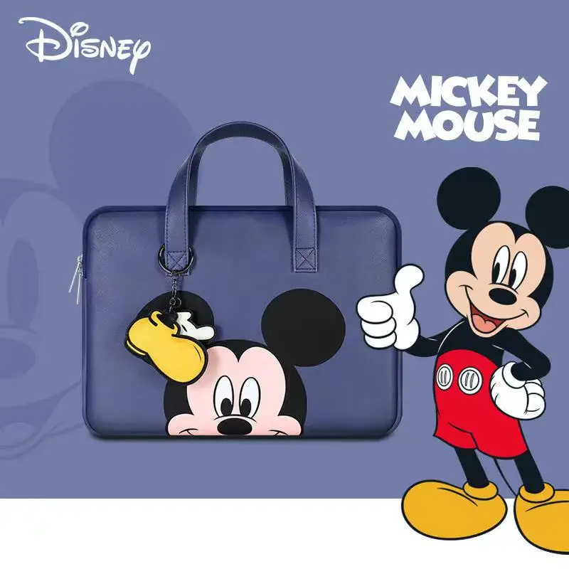 

Disney Mickey Laptop Bag for Macbook Air Pro 13 14 15.6 Cross Pattern PU Waterproof Laptop Bag for Dell Acer Asus HP Tote Bag
