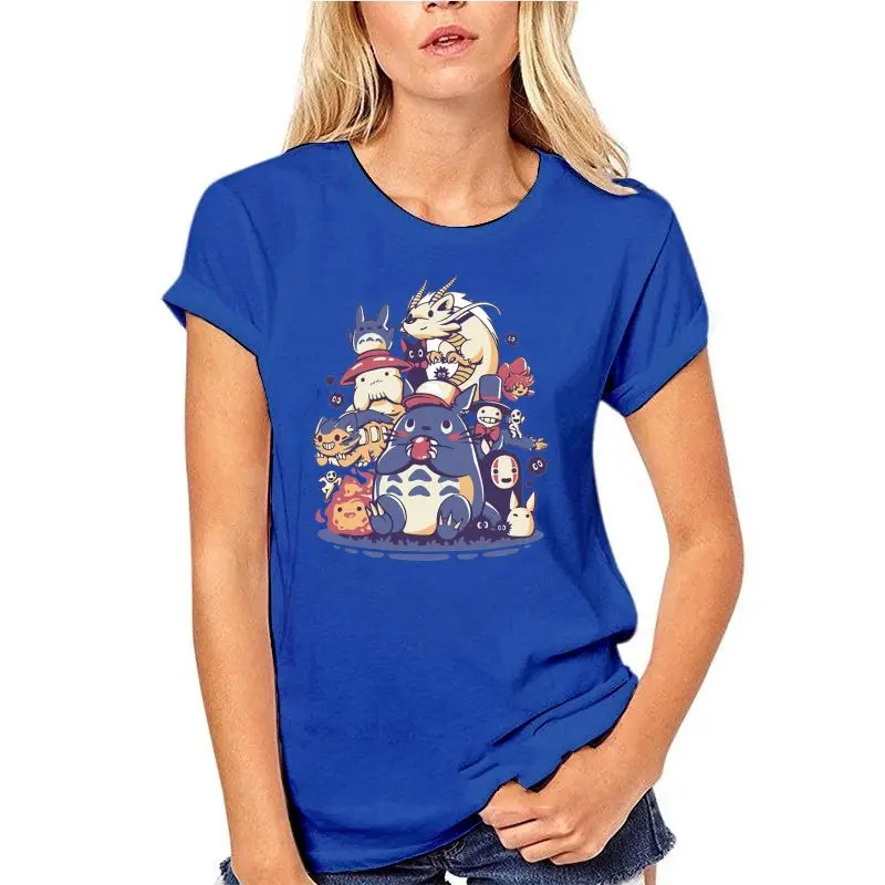 

Men T Shirt Women Novelty Tshirt Tv Show Anime Mononoke Neighbour Totoro Spirited Away T Shirt Men No Face Faceless T-shirt