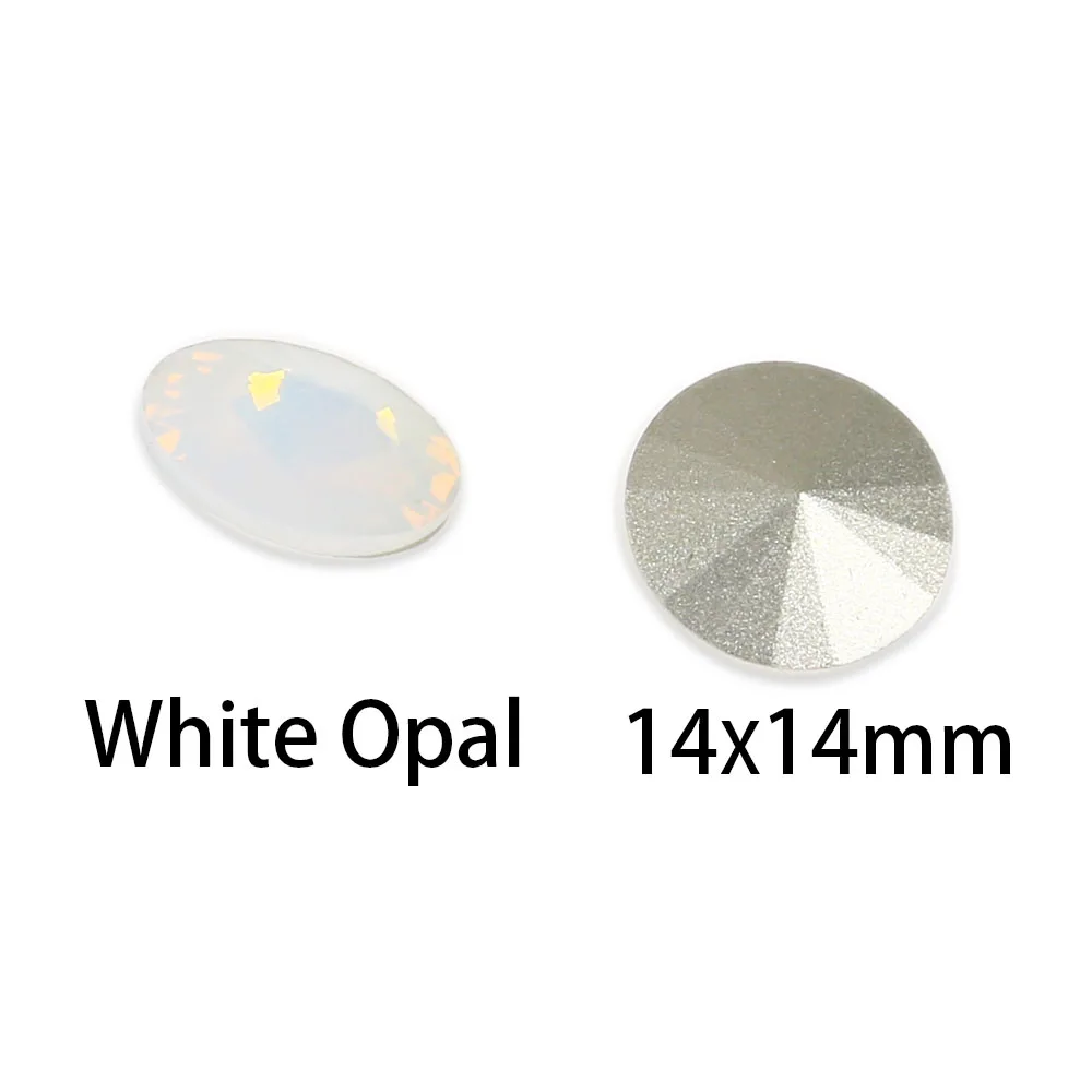 14 мм Кристальные стеклянные стразы Rivoli Необычные заостренные Свободные Стразы