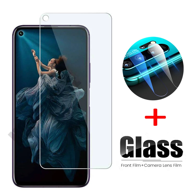 Закаленное стекло 2 в 1 для huawei honor 20 pro Защитное объектива камеры прозрачная