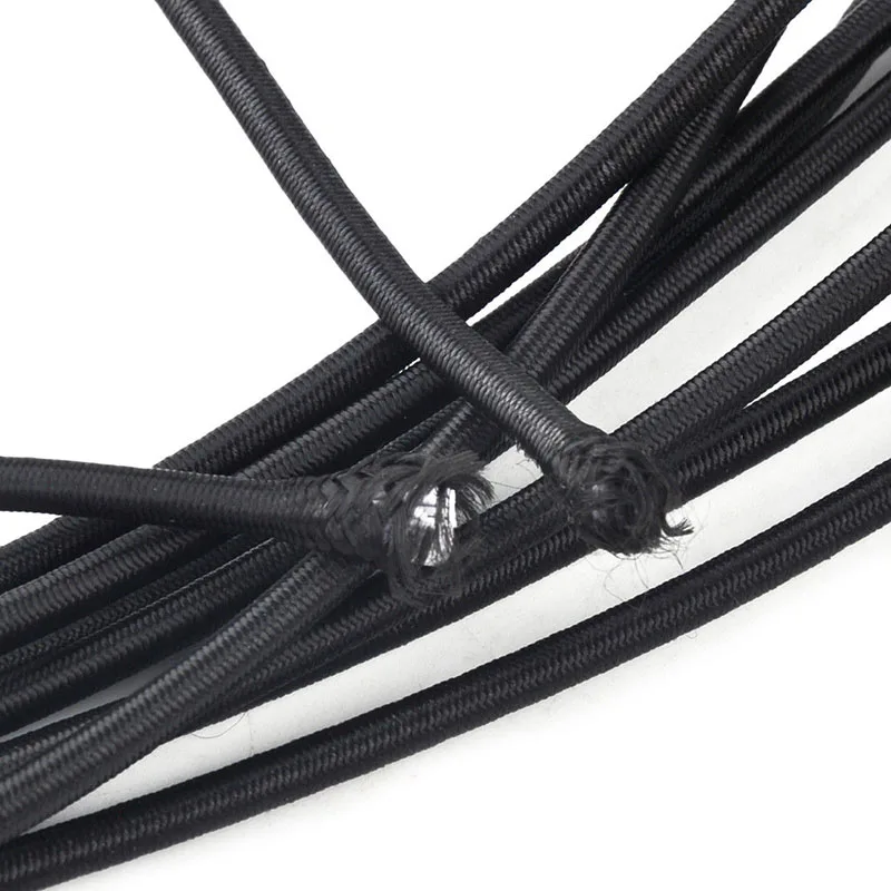 10m 4mm Black High Tension Cord Bungee Elastic Rope for roof racks /trailers /ground sheets /tarpaulin /boats /caravans | Спорт и