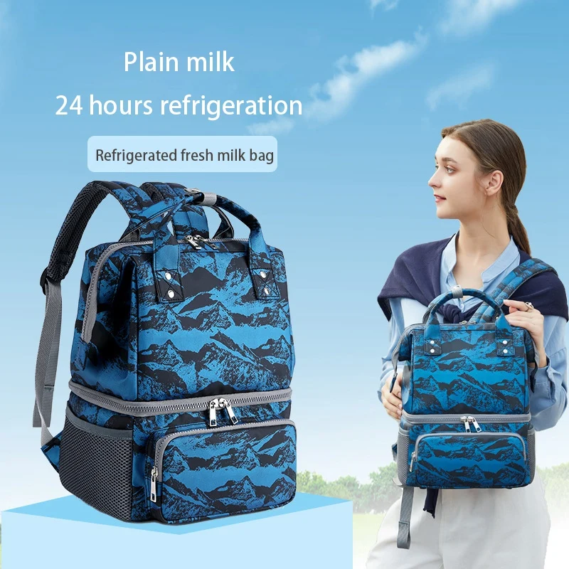 

Insulation and Warm Baby Milk Double Shoulder Insulation Bag Portable Fashion Printing Mother and Baby Bag