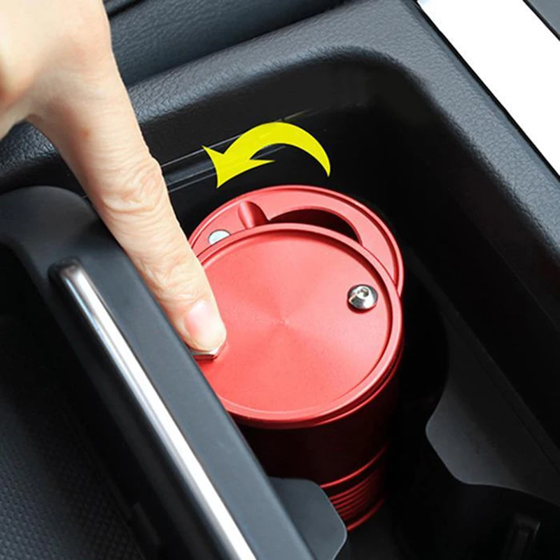 Автомобильная металлическая пепельница портативный бездымный контейнер
