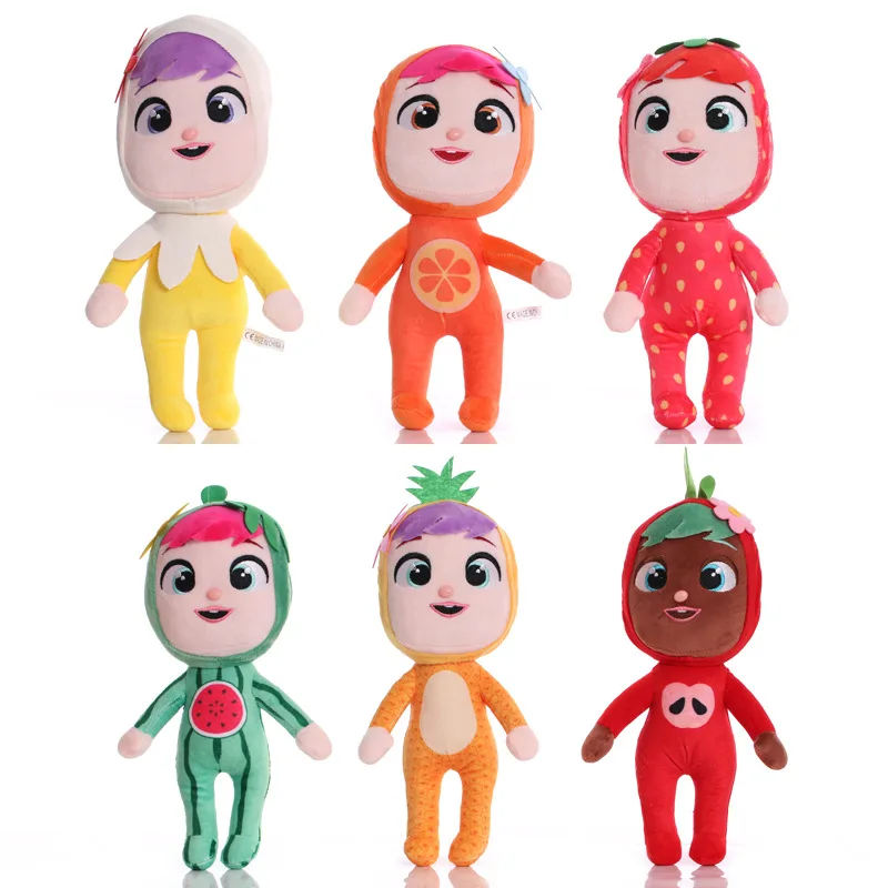 

30cm Kawaii Baby Girls Plush Toy Cosplay Watermelon Pineapple Banana Fruit Cute Baby Girl Plushie Dolls for Children Kids Gift