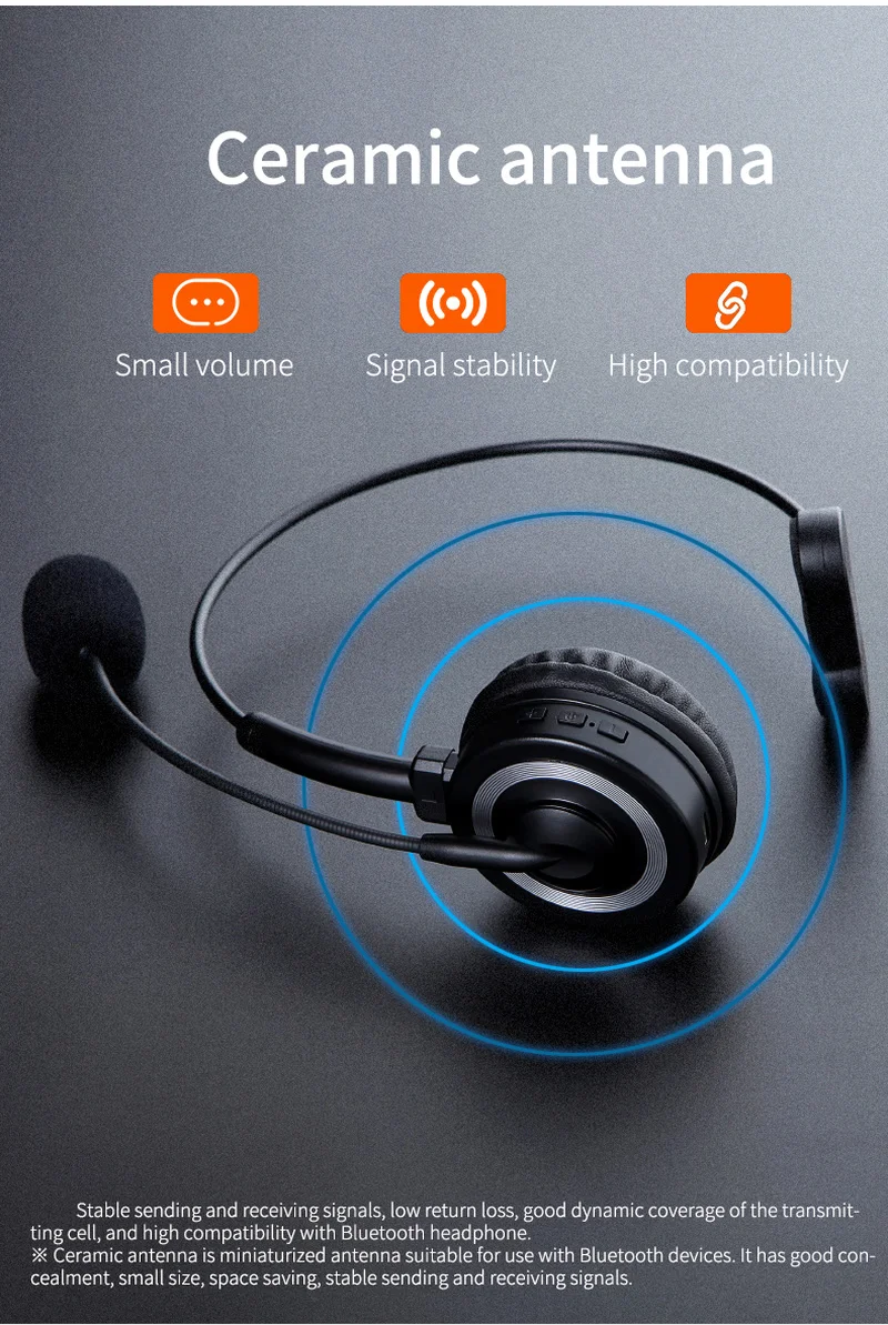 

Новая деловая гарнитура с микрофоном, бесшумная Bluetooth-гарнитура с шумоподавлением, гарнитура для колл-центра, гарнитура для оператора телеф...