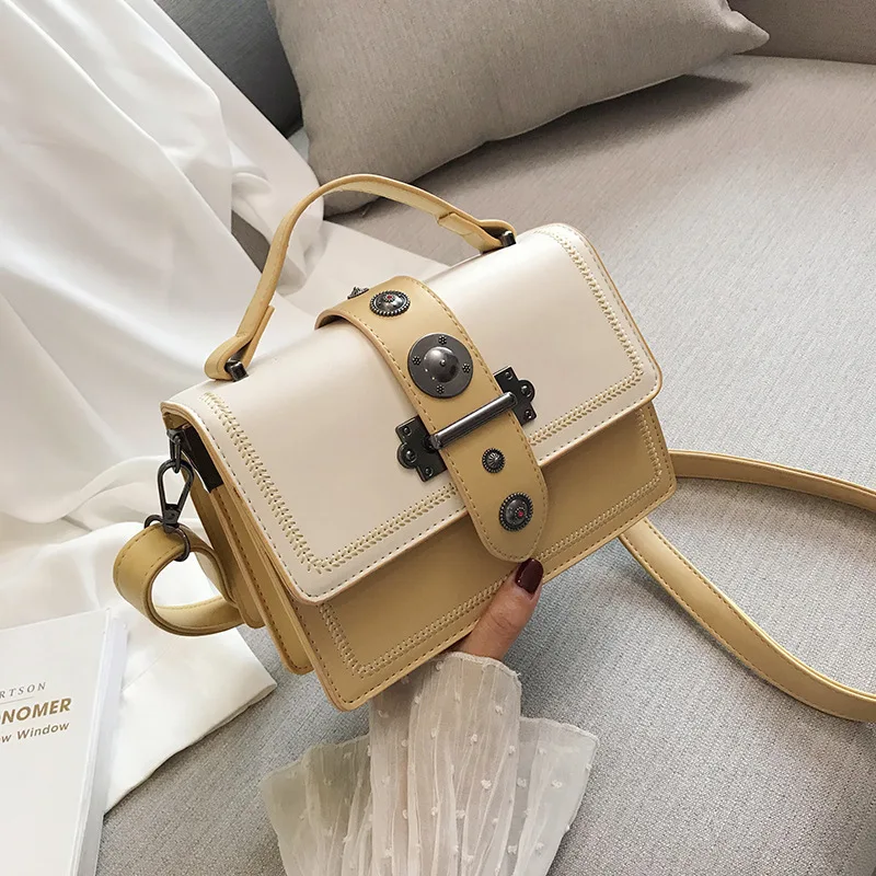 Женская новая Корейская версия сумки через плечо маленькая квадратная сумка