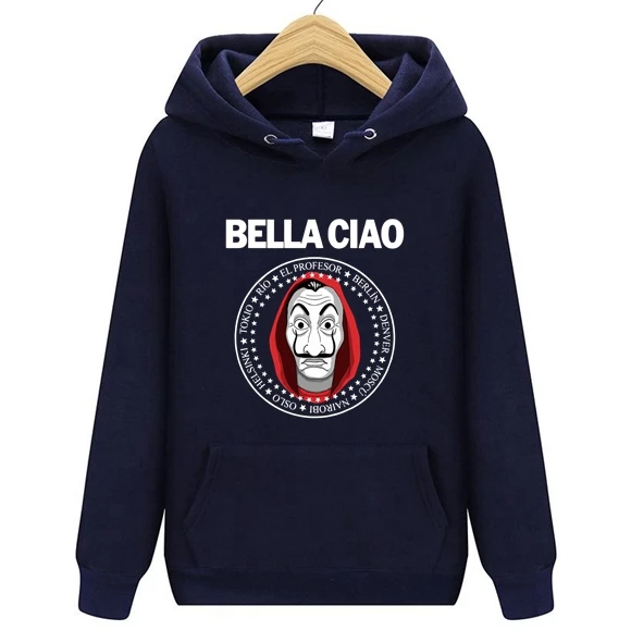 Мужская/Женская толстовка с капюшоном Дом бумажных денег | Мужская одежда