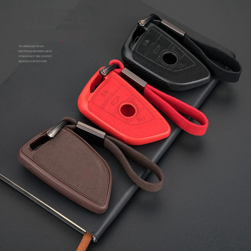 Автомобильный замшевый кожаный чехол брелок держатель для BMW X1 F48 X3 X4 X5 X6 F30 E90 E46 E34