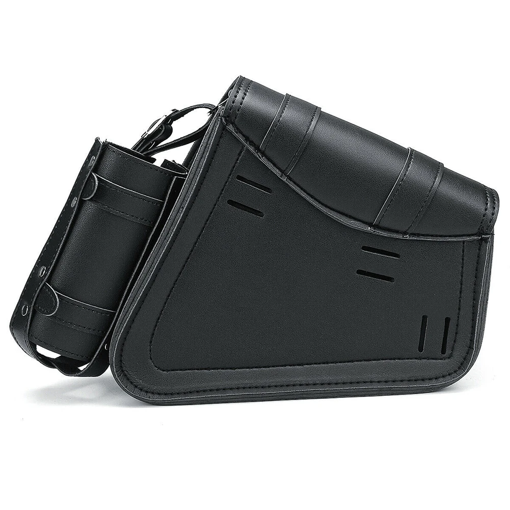 

Left Side Single Motorcycle Saddlebag Tool Bag Luggage & Fuel Oil Bottle Holder