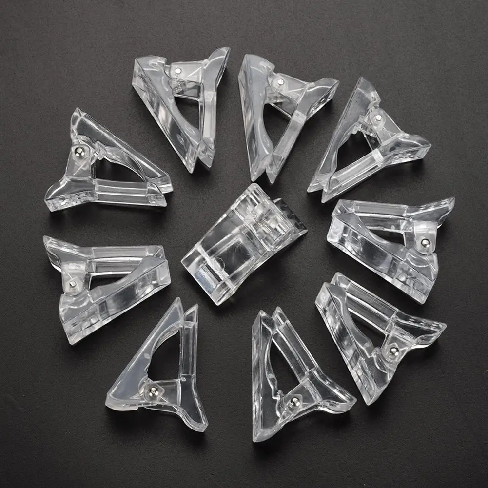 10pcs Fixing Clip Prevent Displacement Quick Building Mold Nail Tips Clip Finger Extension UV Gel Builder