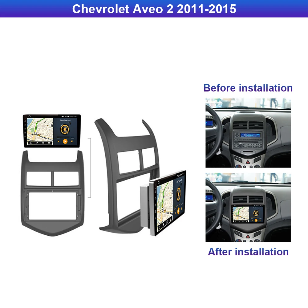 Автомобильный мультимедийный плеер Roader Android 10 0 автомобильный DVD для Chevrolet Aveo 2011-2015