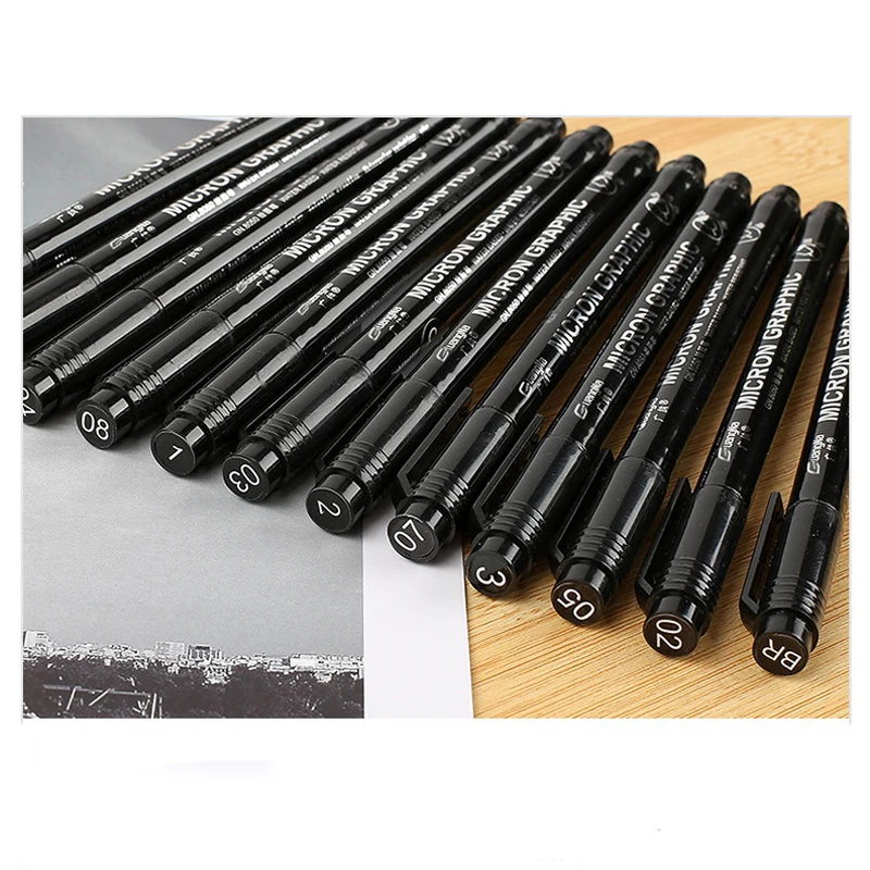 

Needle Pen Anti-Smudge Hook Line Pen Comic Gundam Stroke Stroke Anime Design Hand-painted Hook Pen