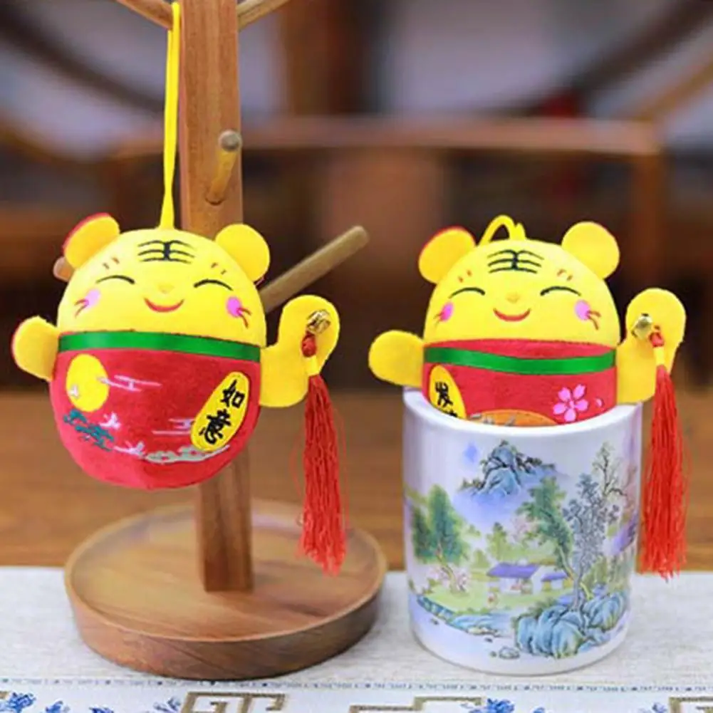 

Кукла-Тигр с милыми знаками Зодиака, подвеска-талисман с единорогом, мягкая Новогодняя Кукла-талисман Тигра для празднования, детская игруш...