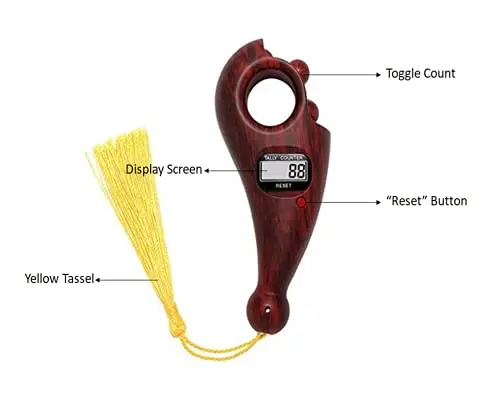 Счетчик пальцев электронный сбрасываемые бусины Будды счетчик для