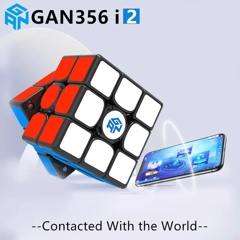 GAN 356 I Carry V2 3x3x3 magn&eacute;tico cubo m&aacute;gico estaci&oacute;n aplicaci&oacute;n imanes GAN356 I Carry v2 puzle Speed Cube GAN356I juguetes educativos-1
