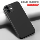 Новый роскошный классический квадратный Мягкий Жидкий Силиконовый противоударный чехол для iPhone 12 mini 11 Pro X Xr Xs Max 6 6s 7 8 Plus SE 2020