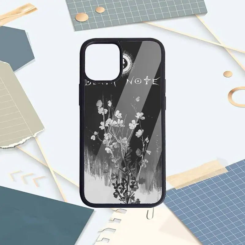 

Death Note Japanese anime Phone Cases PC for iPhone 11 12 pro XS MAX 8 7 6 6S Plus X 5S SE 2020 XR Luxury brand shell funda