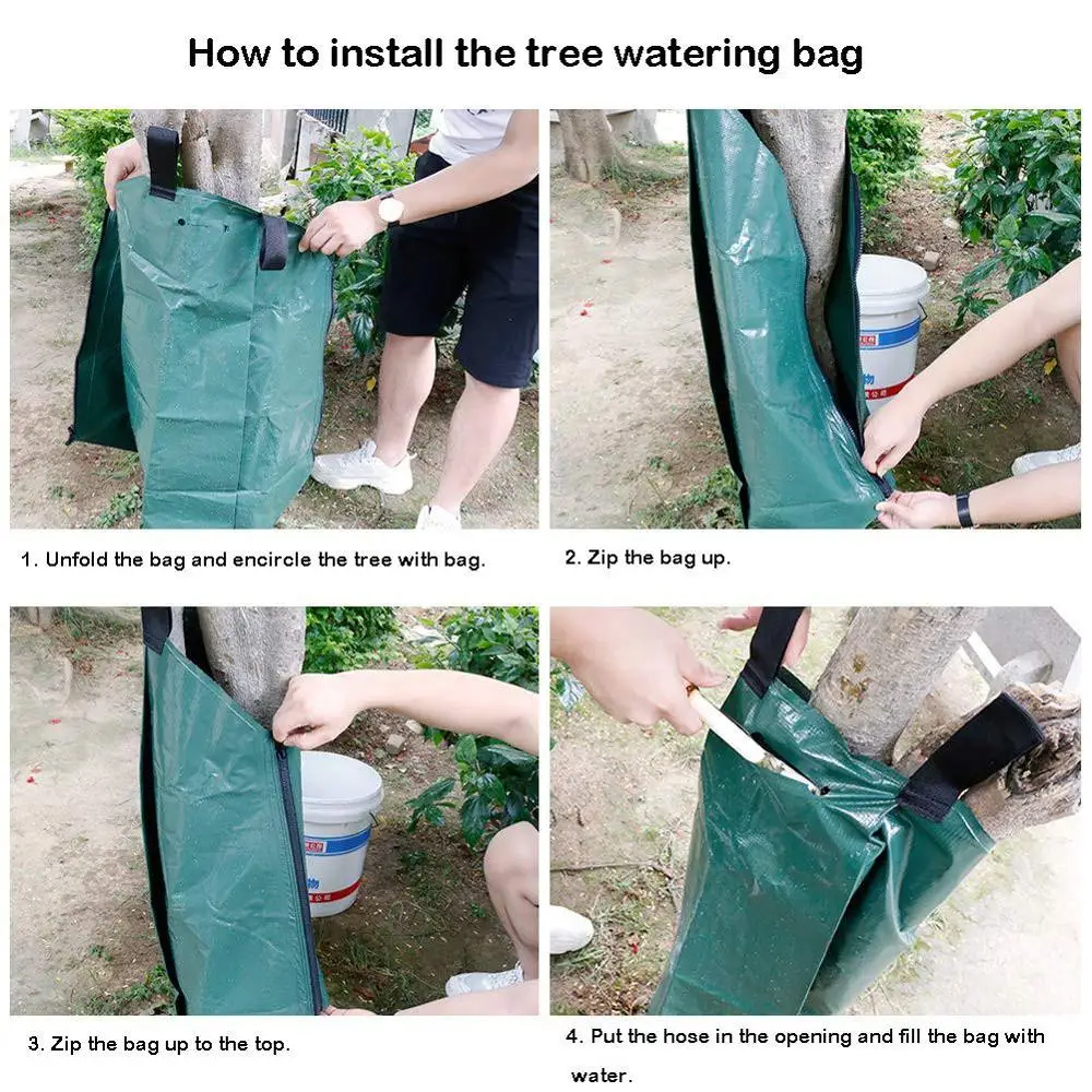 

20 Gallon Garden Tool Agricultural Drip Irrigation PVC With Zipper Plants Slow Release Hanging Reusable Tree Watering Bag Large