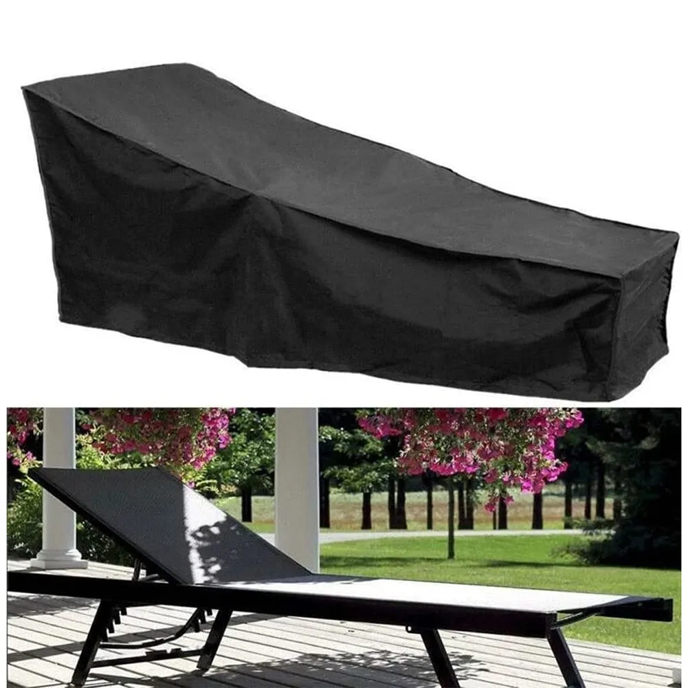 

Black Protective Cover Chairs Grill Cover Outdoor Patio Protective Cover