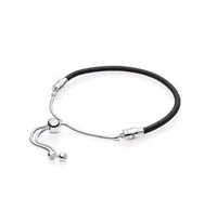 925 sterling silver basic chain bracelet ocean heart beaded suitable for pandora element bracelet female diy beaded charm