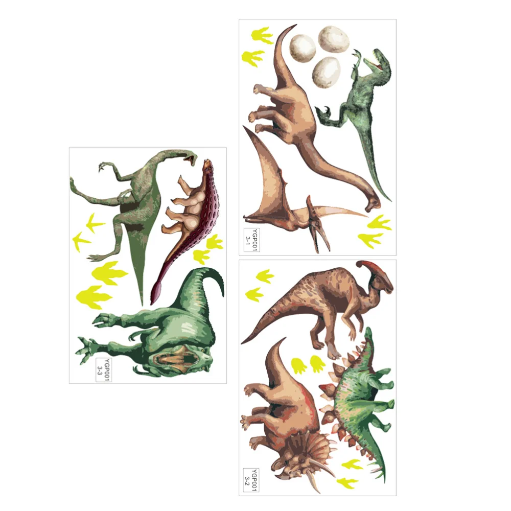 3 листа типсов для Светящиеся Настенные наклейки Наклейки на стены блестящие