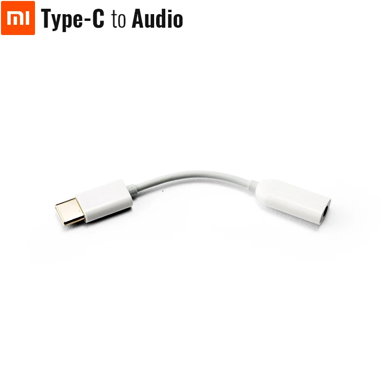 Оригинальный кабель переходник Xiaomi с Type C на аудио Переходник штекер гнездо Длина