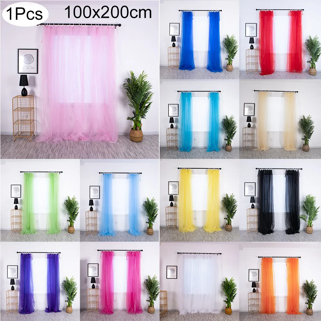 1 шт. многослойный занавес тюля для обработки окна вуаль на день рождения свадьба