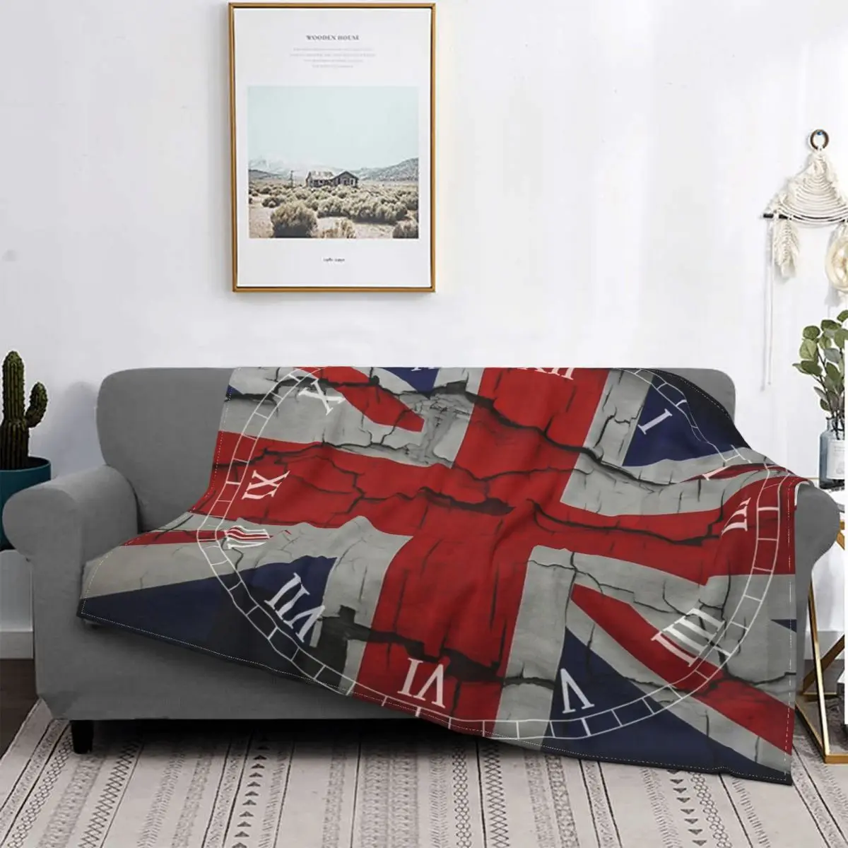 

Винтажная летняя куртка с принтом «Union Jack», 135
