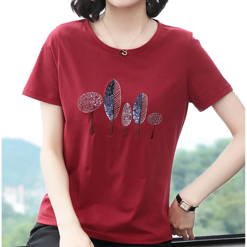Vetement femme 2020 Летний стиль футболка для женщин футболки женская camiseta в алмазах ropa