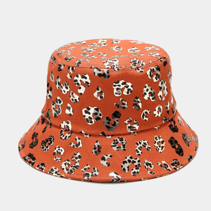

Fashion Leopard Style Bucket Hat Women Reversible Fisherman Hat Panama Sun Hats For Women Streetwear Hip Hop Cap