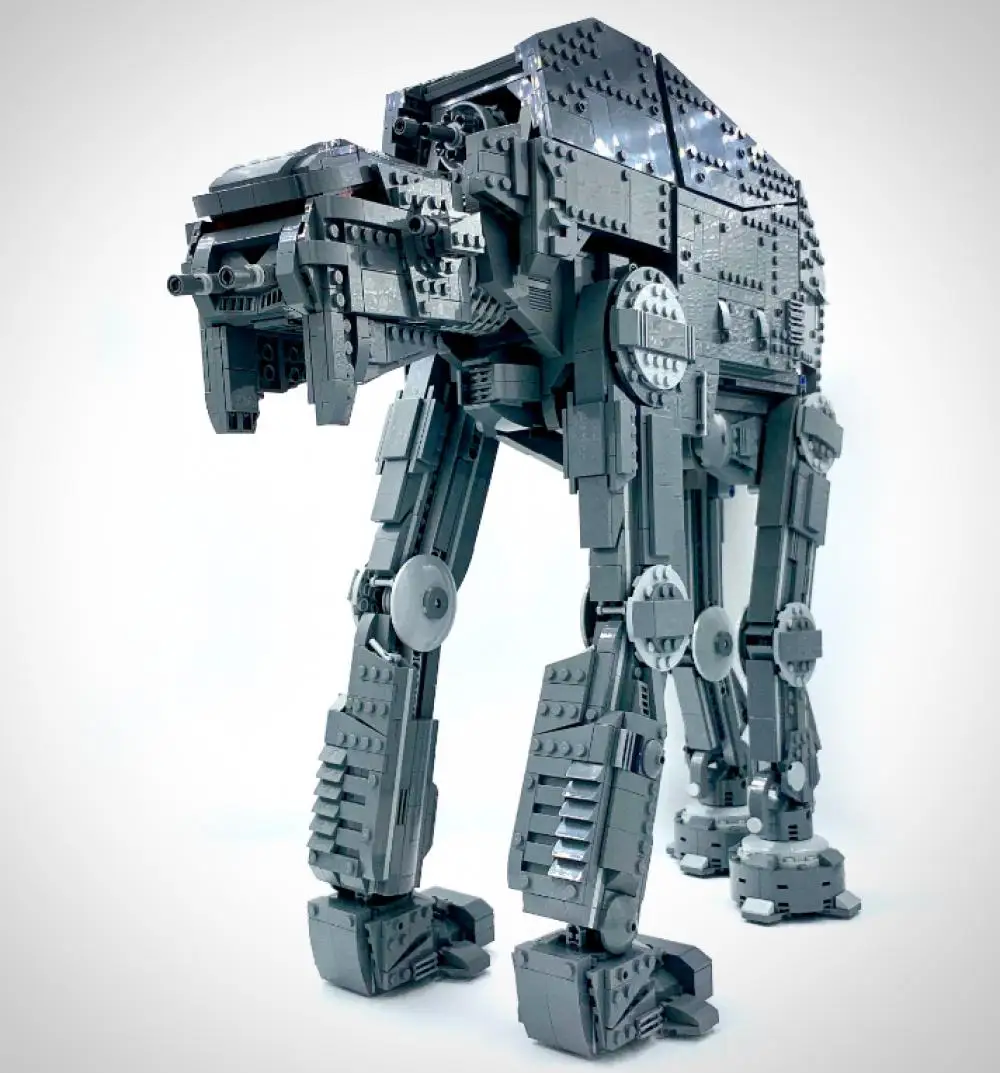 

MOC star series heavy assault walking machine at-m6 assembled creative toy gift model wars