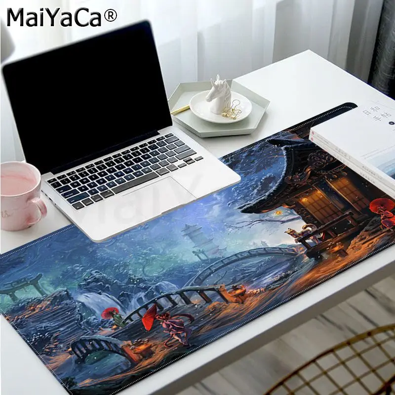 

Japanese Fantasy Flower New Designs gamer play mats Mousepad Size for Keyboards Mat Mousepad for boyfriend Gift