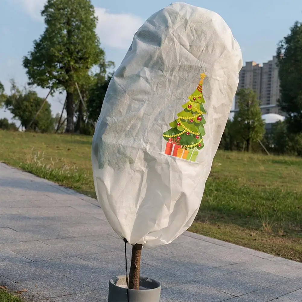 Прочный чехол для защиты от мороза наружный растений погодозащищенный на шнурке