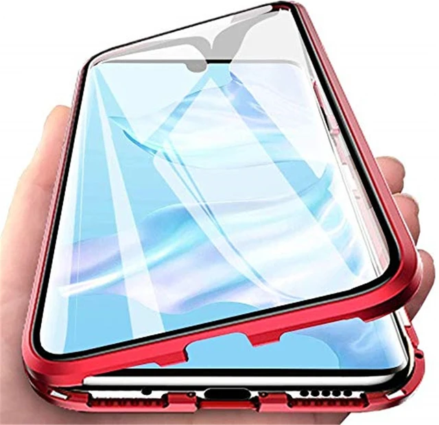 

Phone Case For Xiaomi Redmi Note 10 10S Pro Max 5G Luxurious 360 Magnetic Shockproof Full Coverage High Definition Glass Cover